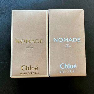 Chloe NOMADE fragrance - travel size 5ml - 2 mini perfume bottles